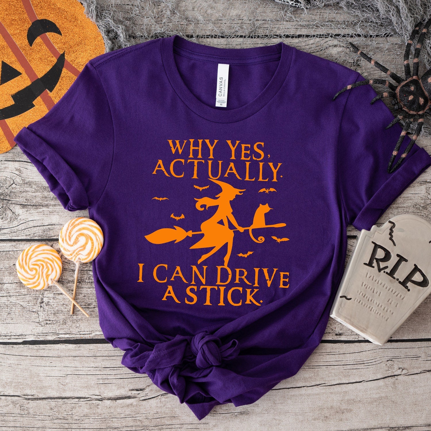 Halloween - Yes I Can Drive A Stick Shirt, Halloween Women Shirt, Funny Halloween Shirt, Halloween T-shirt, Halloween Gift, Witch Shirt, Halloween Party