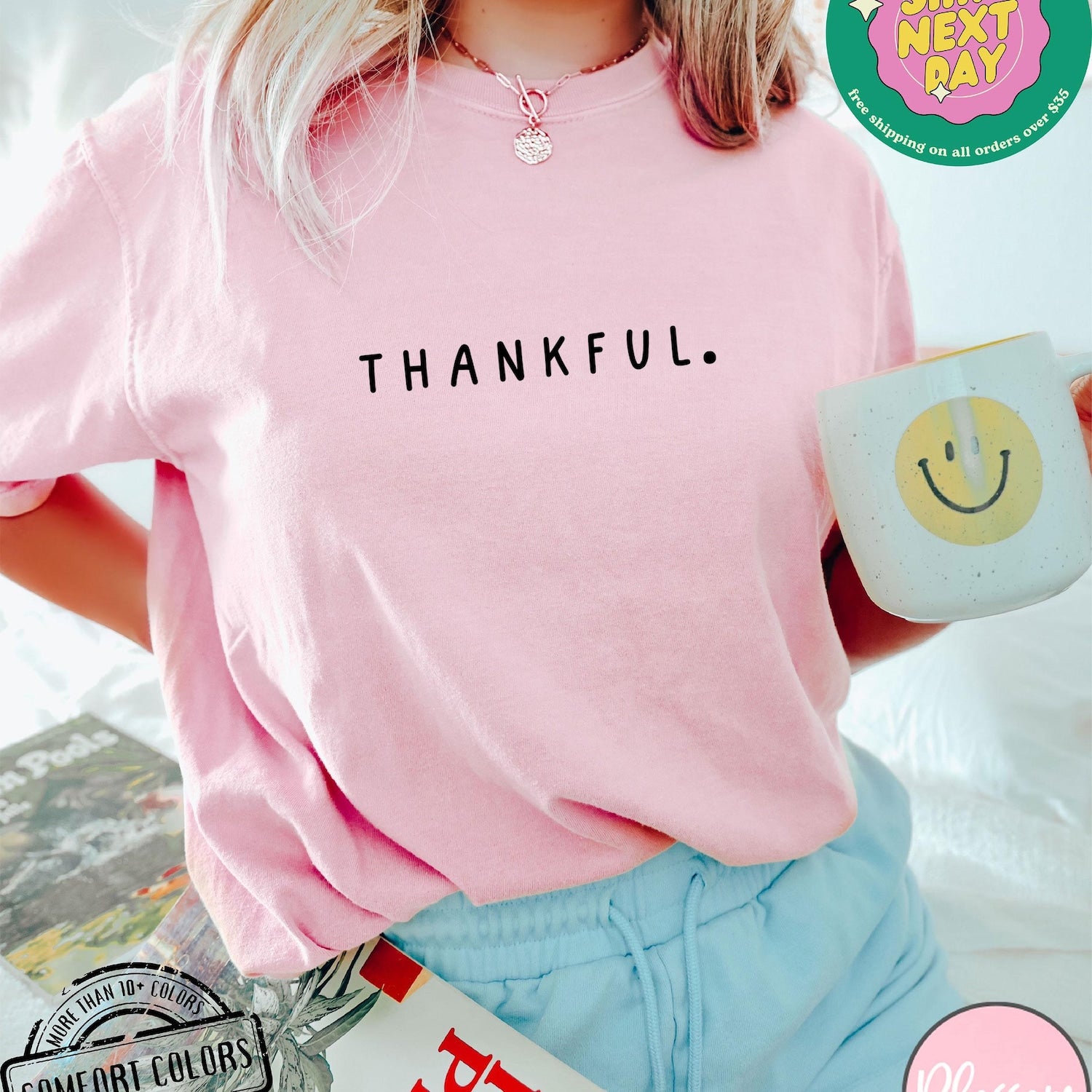 Thanksgiving - Thankful Shirt Comfort Colors�, Thanksgiving Sweatshirt, Cute Fall Crewneck, Fall Shirt, Religious Gift Idea, Retro Fall Season, Autumn Tees