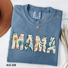 Mother's Day - Comfort Colors Retro Floral Mama Shirt, Mama T-Shirt, Mother's Day Shirt, Best Mom Shirt, Mom Life Shirt, Gift For Mothers Day, Mama Shirt