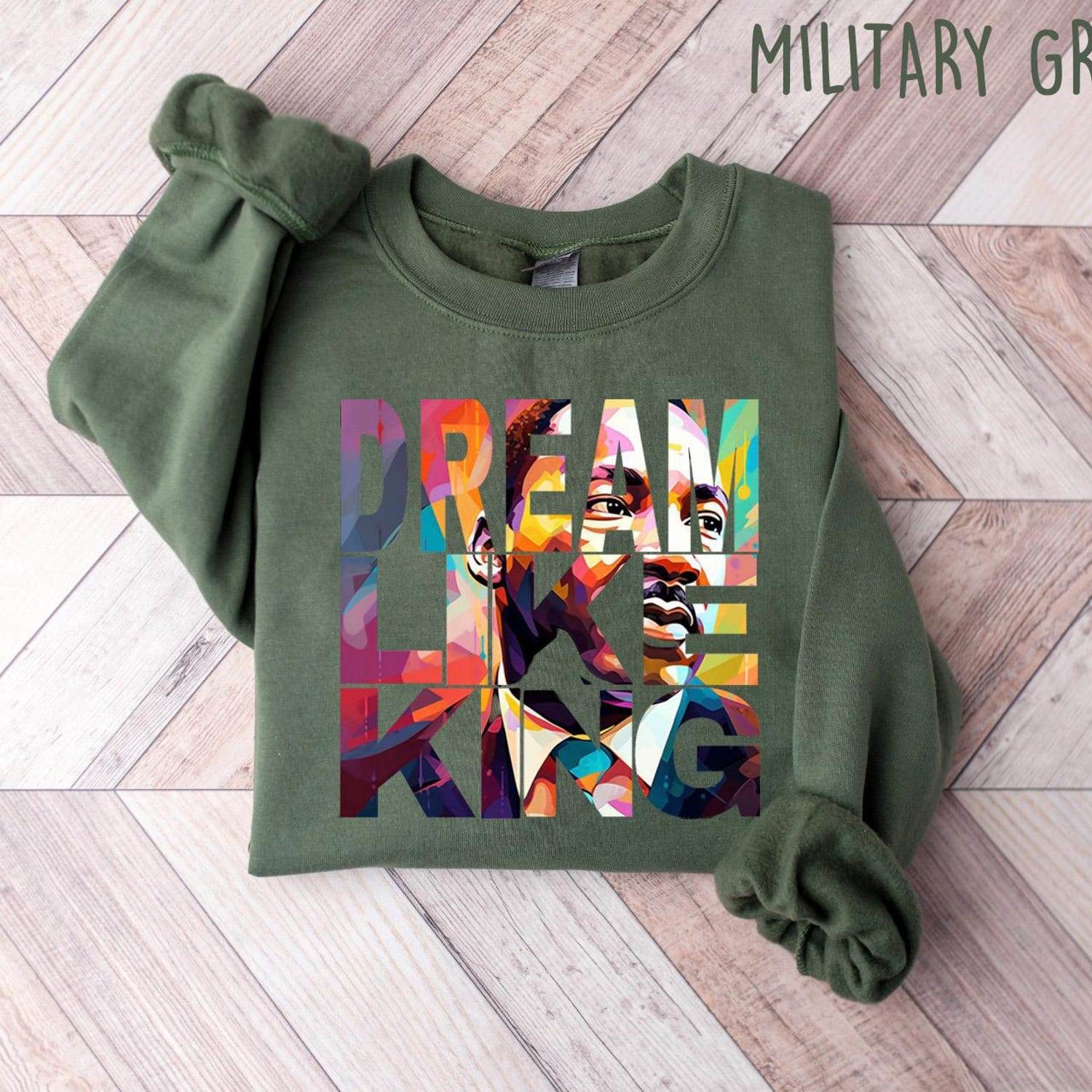 MLK Jr Day - Dream Like King Black History T-Shirt, Martin Luther King Day Shirt, Equality Tee, Unisex Black History Shirt, Human Rights Tee, MLK Shirt