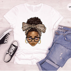 Juneteenth (Black History Month) - Afro Woman T-Shirt, Black Girls Tshirt, Juneteenth Shirt, Black History Month, Black Woman Graphic Tees, African American Vneck T-Shirt