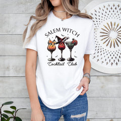 Halloween - Salem Witches Shirt, Salem Witch Cocktail Club Halloween Shirt, Witch Shirt, Retro Halloween Shirt.