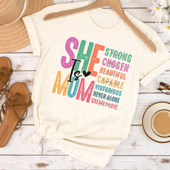 Mother's Day - Retro She is Mom Sweatshirt, Christian Mom Shirt, She is Mom Shirt, Mom Bible Verse Shirt, Cute Mom Shirt, Mother's Day Gift, Religious Gift