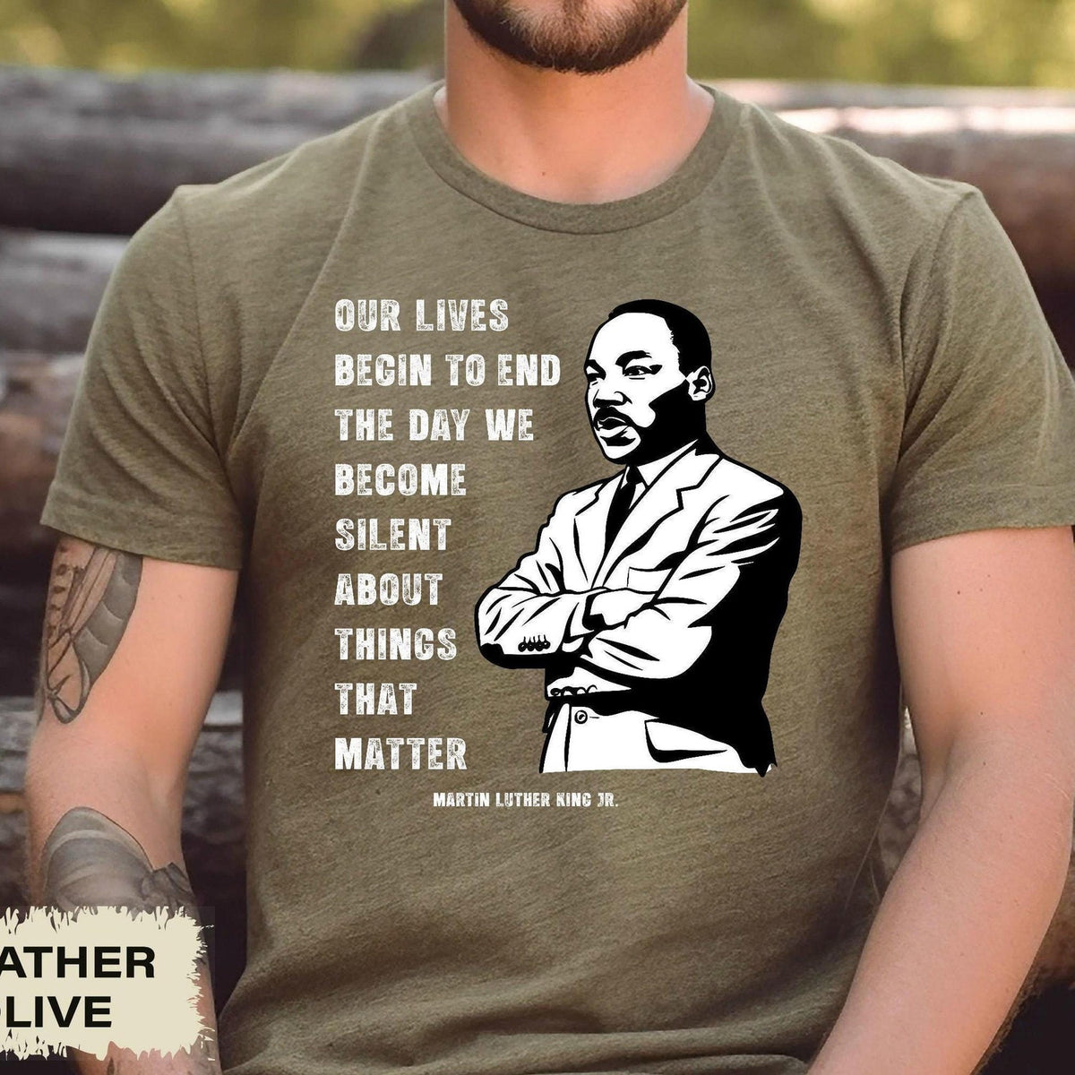 MLK Jr Day - Martin Luther King Shirt, Our Lives Begin to End The Day We Become Silent About Things That Matter, Civil Rights Shirt