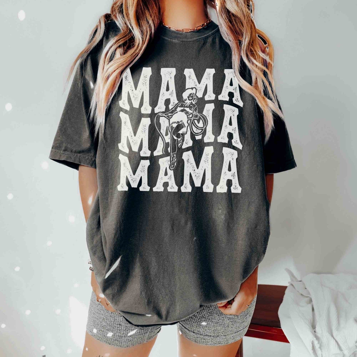 Mother's Day - Western Mama Shirt Mom Country Shirt Mother's Day Gifts Mom Birthday Gifts New Mom Gift Retro Cowgirl Mama Shirt