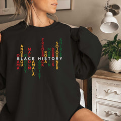 Juneteenth (Black History Month) - Black History Month Shirt, Celebrate School Black History Sweater, Black Leaders Shirt, Black Historical Icons Tee, Melanin Empowerment Tee