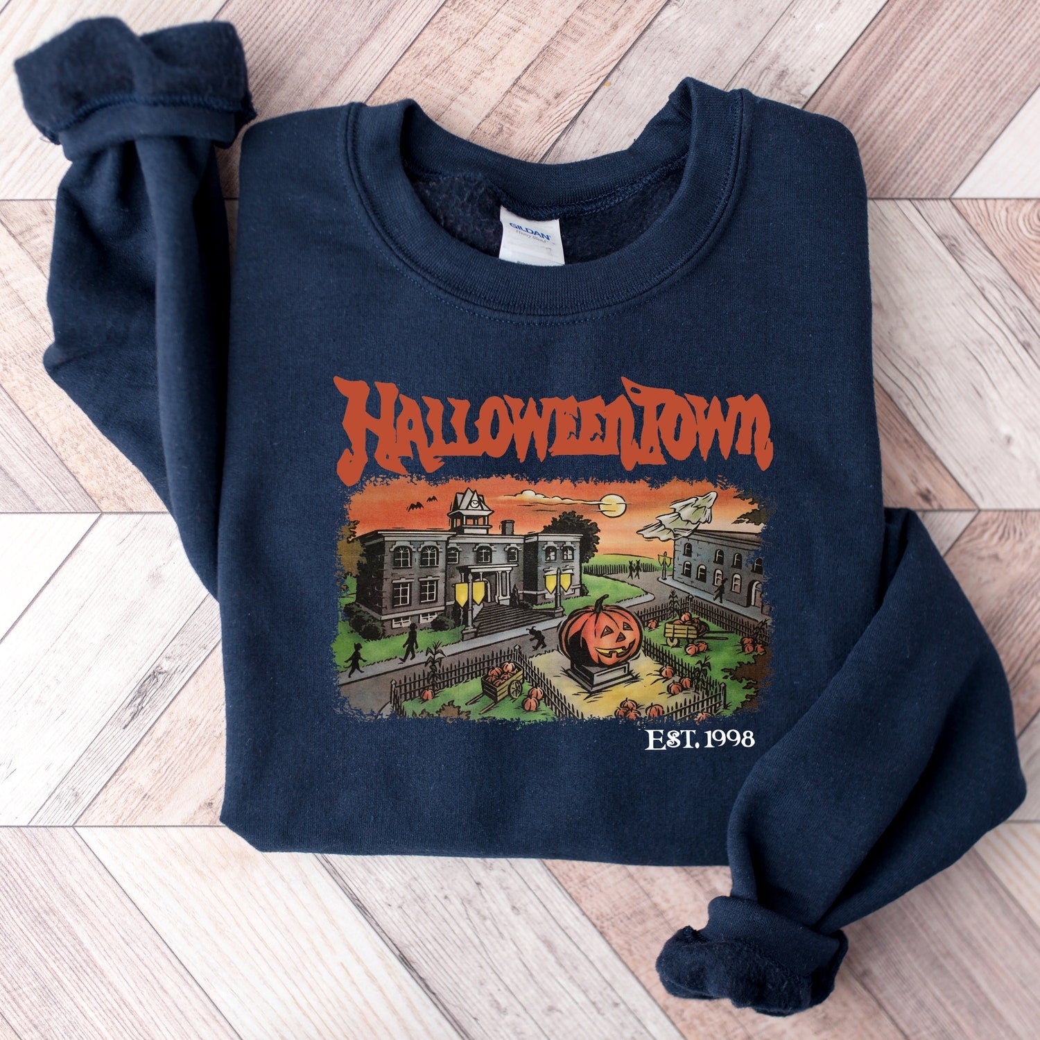 Halloween - Halloweentown Est 1998 Sweatshirt, Halloweentown University, Retro Halloweentown Sweatshirt, Fall Sweatshirt, Halloween Sweatshirt