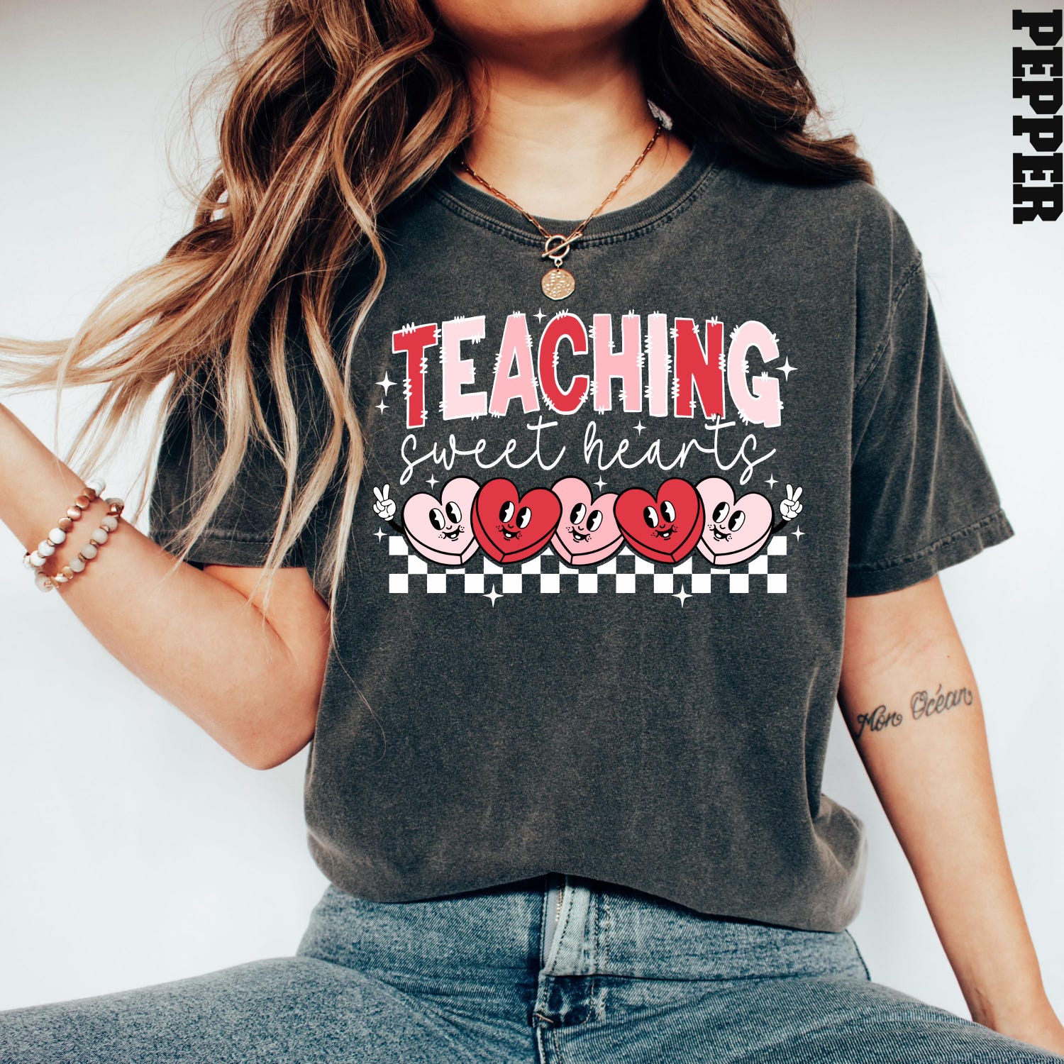 Valentines Day - Comfort Colors� Valentines Day Teacher Shirt, Checkered Teaching Shirt, Teaching Sweethearts Shirt, Teacher Valentines Day Gift