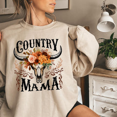 Mother's Day - Country Mama Sweatshirt, Western Mama Sweater, Country Music Shirt, Western Shirt, Mom Gift, Mama Shirt, Mothers Day Gift