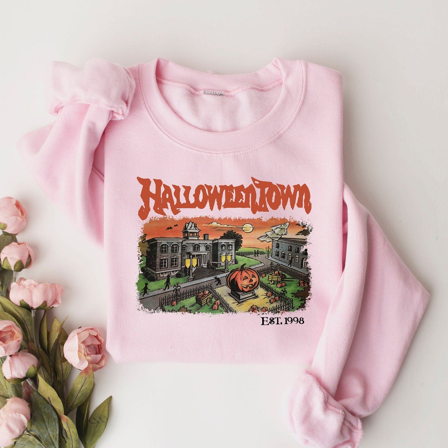 Halloween - Halloweentown Est 1998 Sweatshirt, Halloweentown University, Retro Halloweentown Sweatshirt, Fall Sweatshirt, Halloween Sweatshirt