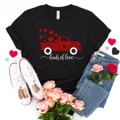 Valentines Day - Loads Of Love Shirt, Valentines Day Truck Shirt, Truck Love Shirt, Valentines Day Shirt, Couple Matching Shirt, Valentines Day Gift