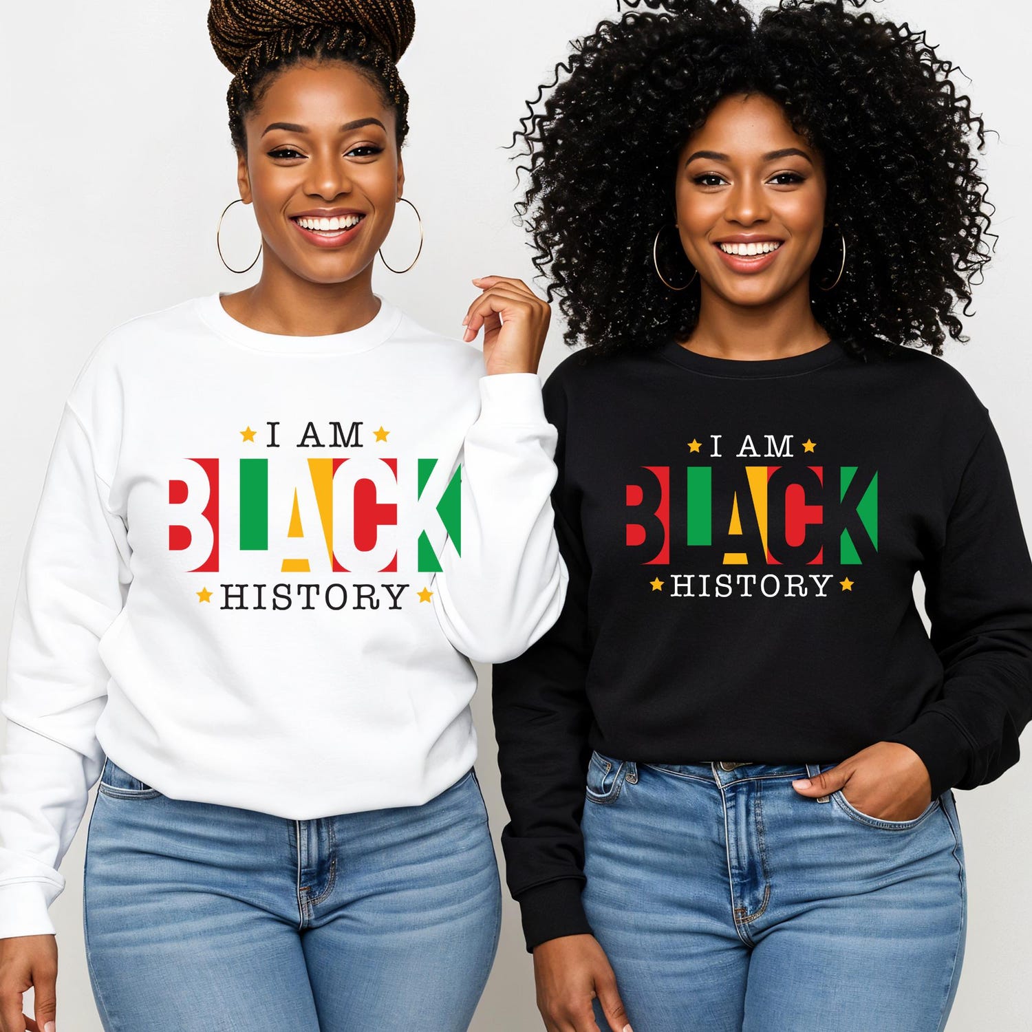 Juneteenth (Black History Month) - I Am Black History T-shirt, Black History Month Shirts and Sweatshirts, BHM, Melanin, Shirts for Black Kings and Black Queens, Unisex Shirts