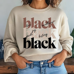 Juneteenth (Black History Month) - Black History Month Sweatshirt, Black History Month Shirt, Black Women Sweatshirt, Inspirational Sweatshirt, Juneteenth Teacher Shirt