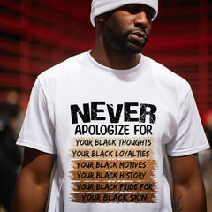 Juneteenth (Black History Month) - Black History Month Sweatshirt, Never Apologize Black History Shirt, African American, Black Lives Shirt, Black History Month Gift