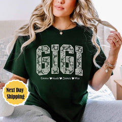 Mother's Day - Lace Gigi Coquette Shirt, Custom Mother's Day Shirt, Mother's Day Gift, Gift for Gigi, Cute Mama Shirt, Cool Grandma Shirt, New Mom To Be