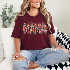 Mother's Day - Floral Mama Shirt, Mama Sweatshirt, Retro Mom Tshirt, Mother's Day Gift, Flower Shirts for Women, Floral New Mom Gift, Gift For Mama,Mom Tee