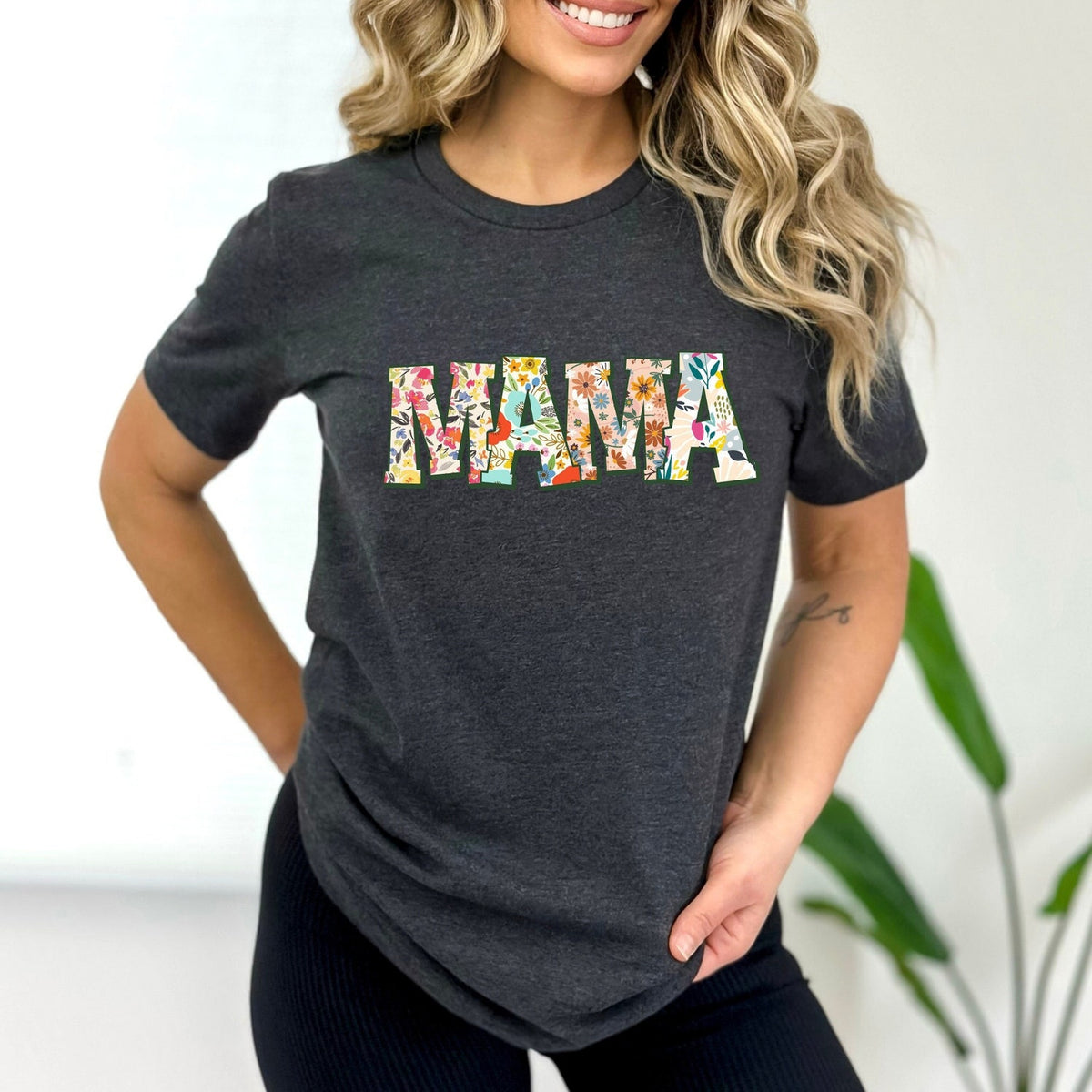 Mother's Day - Retro Flower Mama T-shirt, Shirt for Mom for Mother's Day, Mama T-Shirt, Mom Shirt for Mom for Mother's Day, Mama T-shirt