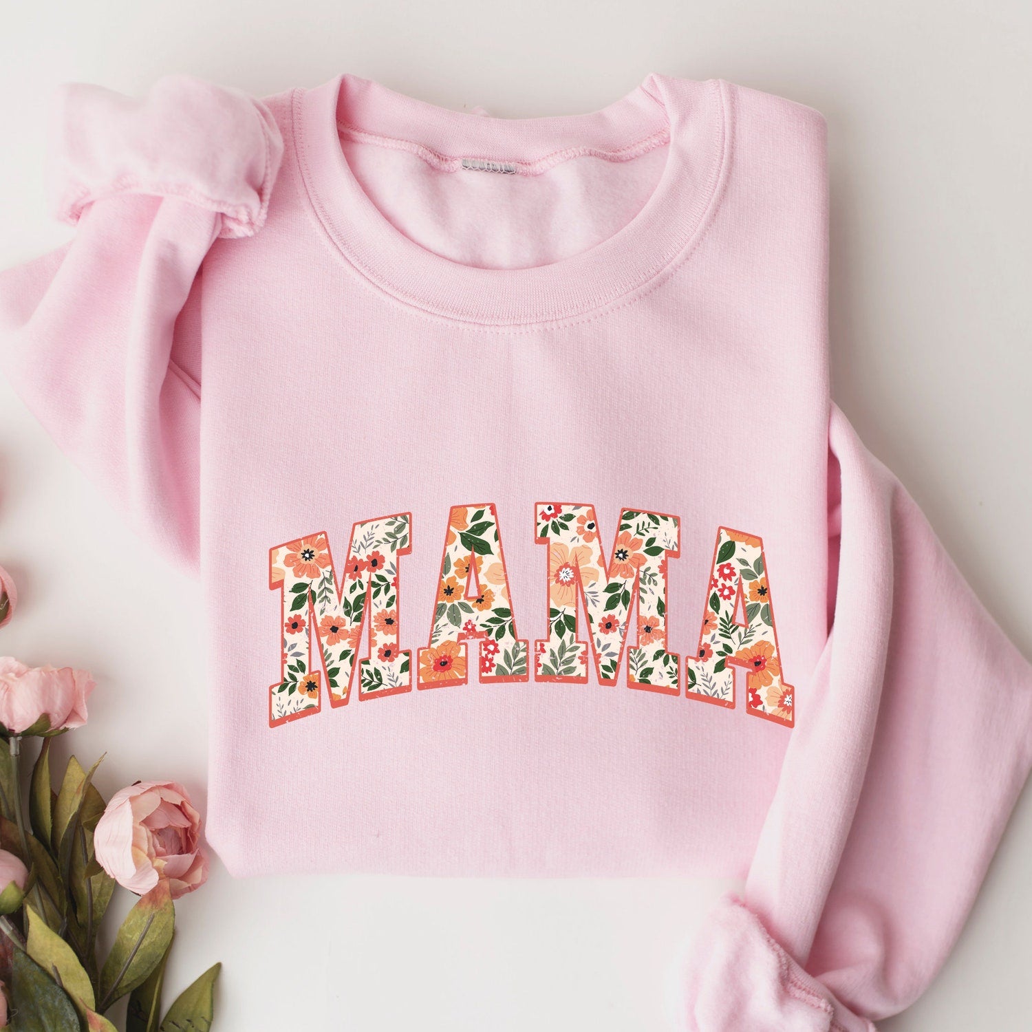 Mother's Day - Floral Mama Sweatshirt and Hoodie, Cute Mom Sweatshirt, Mother's Day Gift, Mommy Shirt, New Mom Gift, Gift for Mother, Mama Shirt