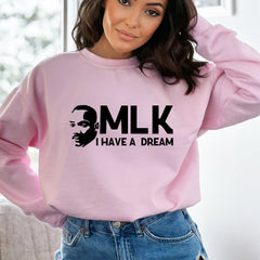 MLK Jr Day - Martin Luther King Sweatshirt, MLK Day Shirt, Women Activist Sweater, Black History Month Tee, Juneteenth Crewneck, Black Lives Matter Shirt