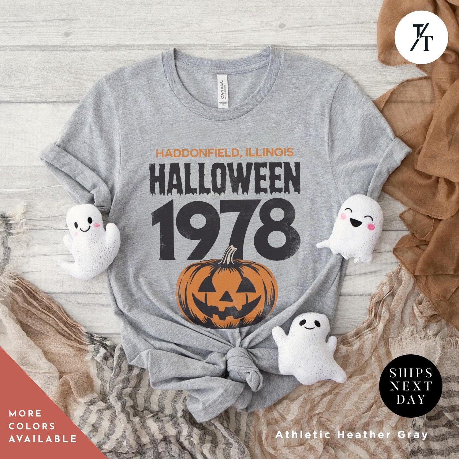 Halloween - Retro halloween 1978 pumpkin t-shirt Michael Myers Shirt 1978 Halloween Movie Party Tee, Vintage John Carpenter Scary Spooky Season Original