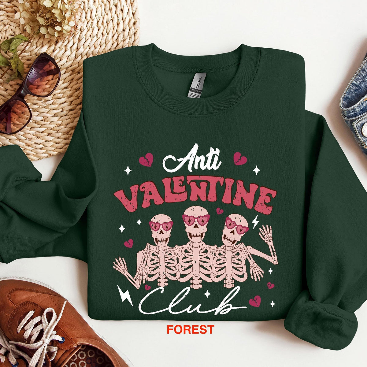 Valentines Day - Anti Valentines Club Sweatshirt, Anti Valentines Day Shirt, Love Shirt, Love Sweatshirt, Valentines Day Shirt, Valentines Day Sweatshirt