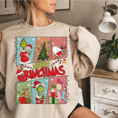 Christmas - Merry Grinchmas Sweatshirt, Christmas Shirt, Grinchmas Shirts, Family Grinch Christmas Sweatshirt, Merry Christmas Shirt, Grinchmas Shirt