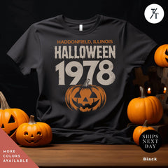 Halloween - Retro halloween 1978 pumpkin t-shirt Michael Myers Shirt 1978 Halloween Movie Party Tee, Vintage John Carpenter Scary Spooky Season Original