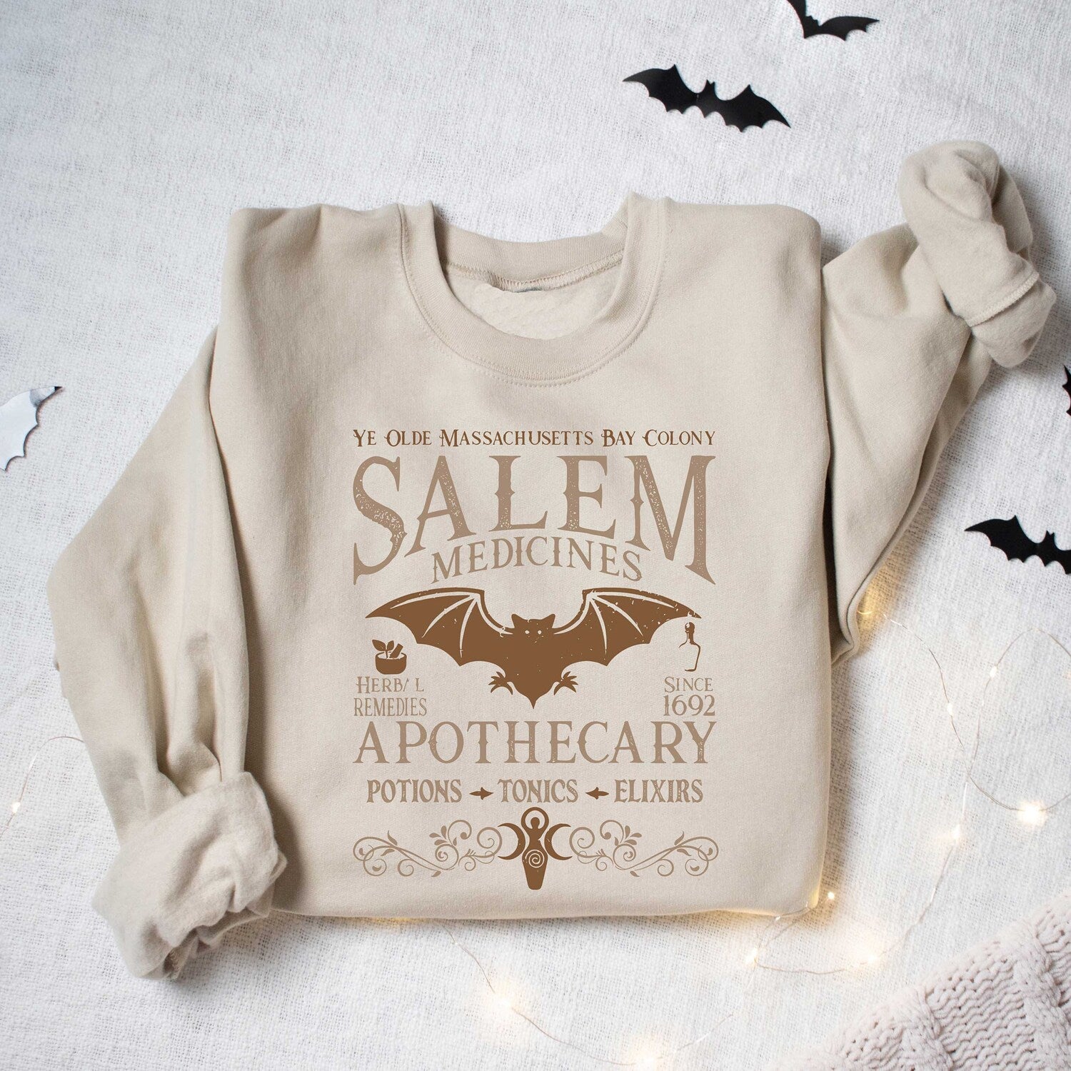 Halloween - Salem Apothecary Halloween Shirt, Herbalist Witch Bat Shirt, Halloween Salem Apothecary Potion Shirt, Witch Sisters Shirt, Salem Witch Shirt