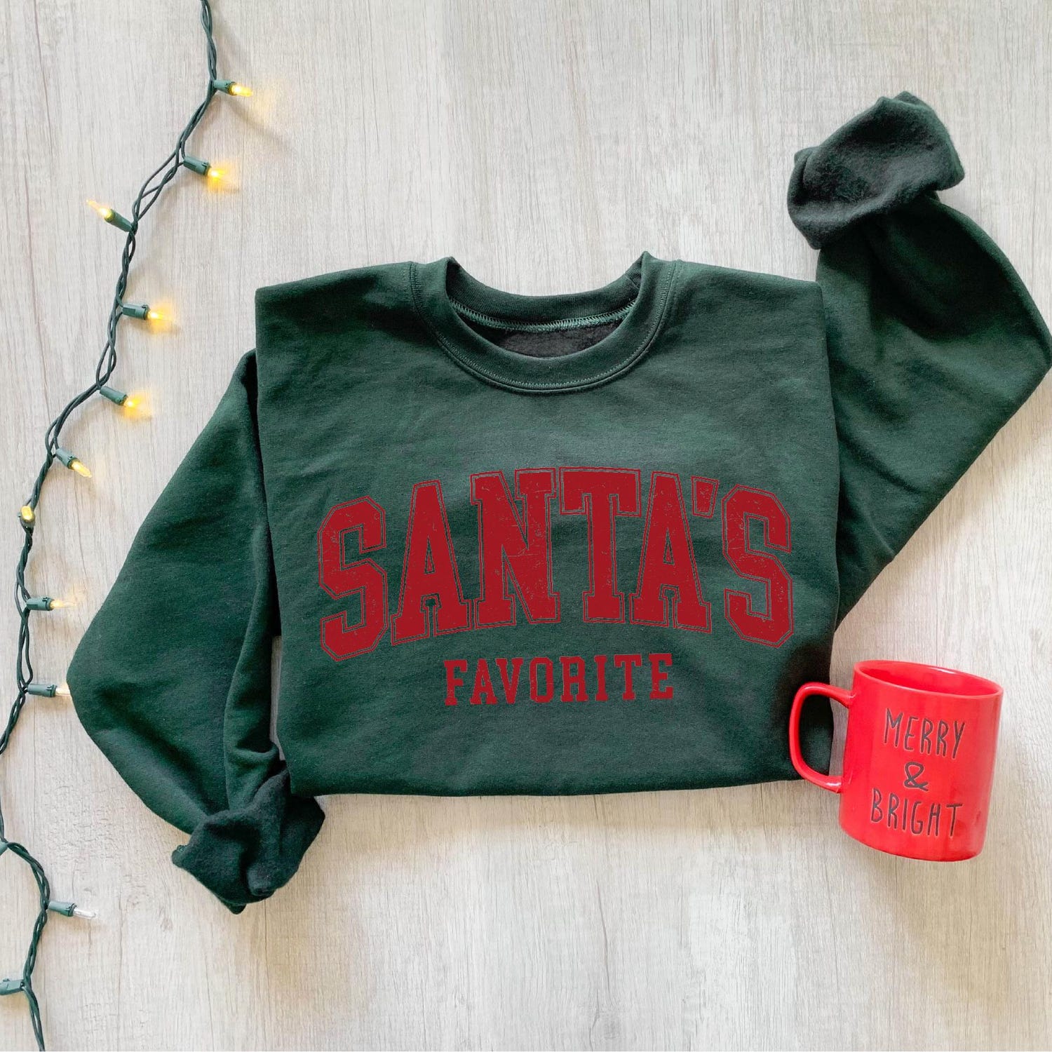 Christmas - Santas Favorite Christmas Sweatshirt, Christmas Shirt, Womens Christmas Shirt, Christmas Gift, Funny Christmas Shirt, Festive Holiday Gift