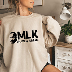 MLK Jr Day - Martin Luther King Sweatshirt, MLK Day Shirt, Women Activist Sweater, Black History Month Tee, Juneteenth Crewneck, Black Lives Matter Shirt